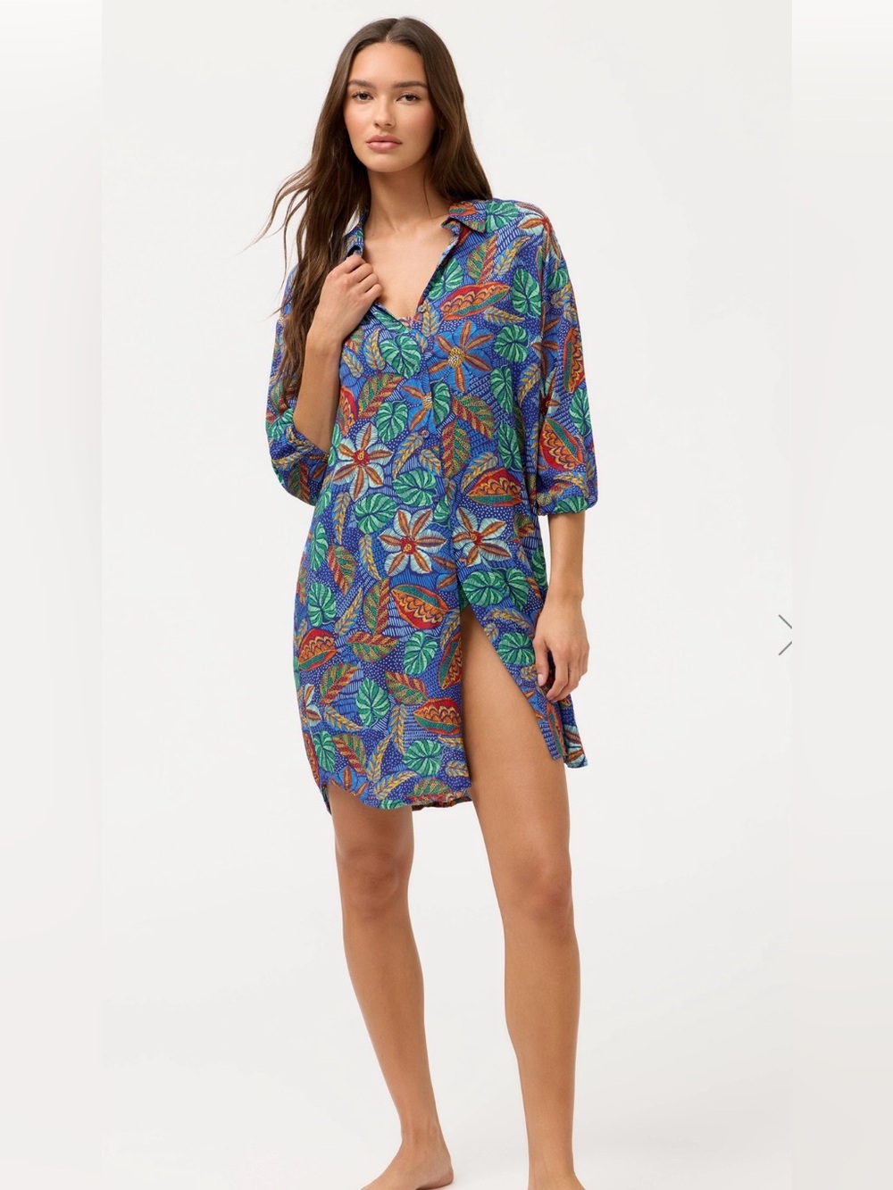 NWT Johnny Was MARIS BUTTON DOWN SHIRT DRESS